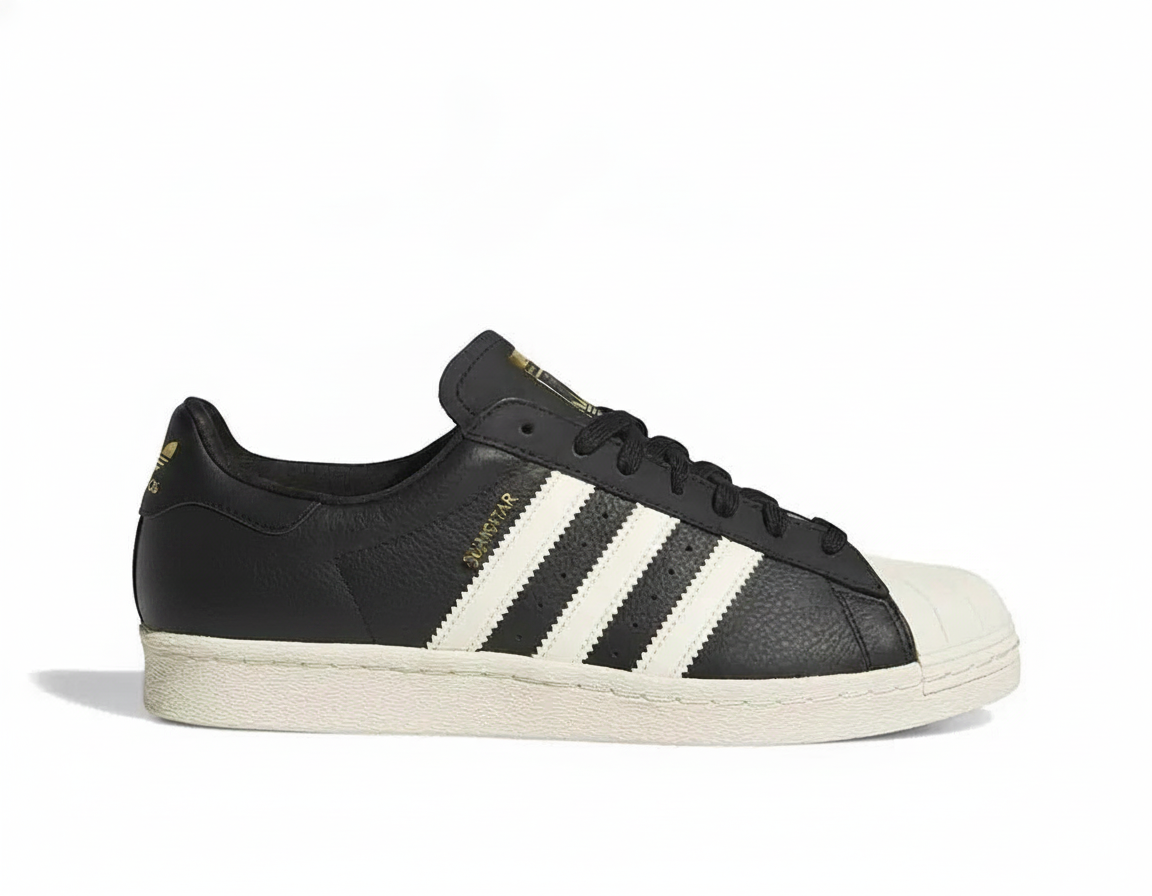 Zapatilla Urbana de Cuero para Hombre - Negra