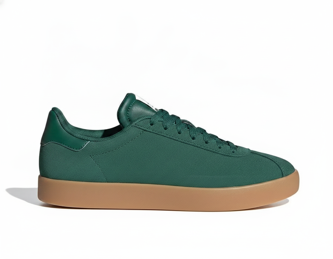 Zapatilla Urbana de Cuero para Mujer - Verde