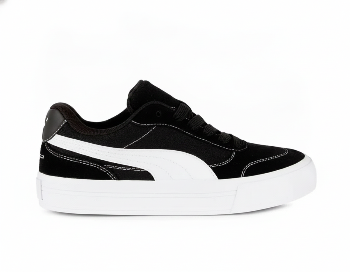 Zapatilla Urbana Vulcanizada Unisex Negro