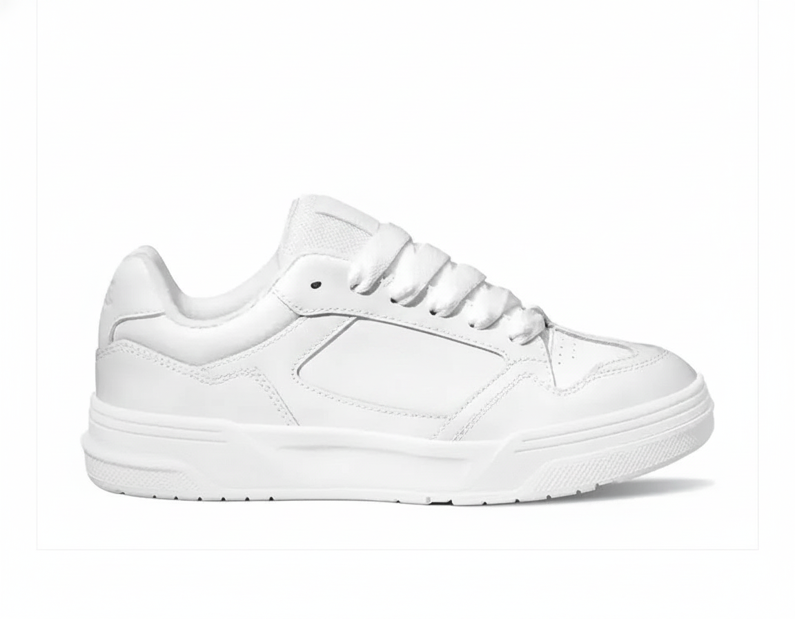 Zapatilla casual unisex blanca para uso diario