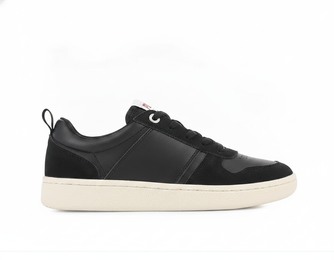Zapatilla Urbana Casual Unisex de Cuero - Negro