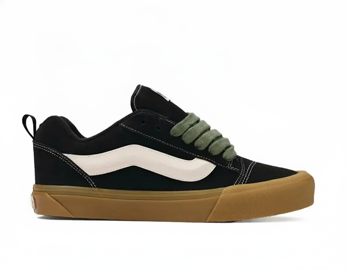Zapatillas Urbanas Hombre Negras Diseño Retro Skate