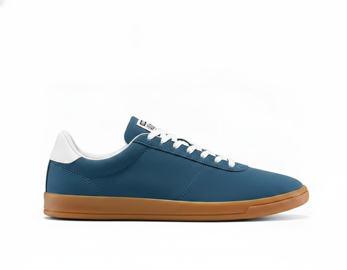 Zapatillas Urbanas Casuales Hombre Gamuza Azul