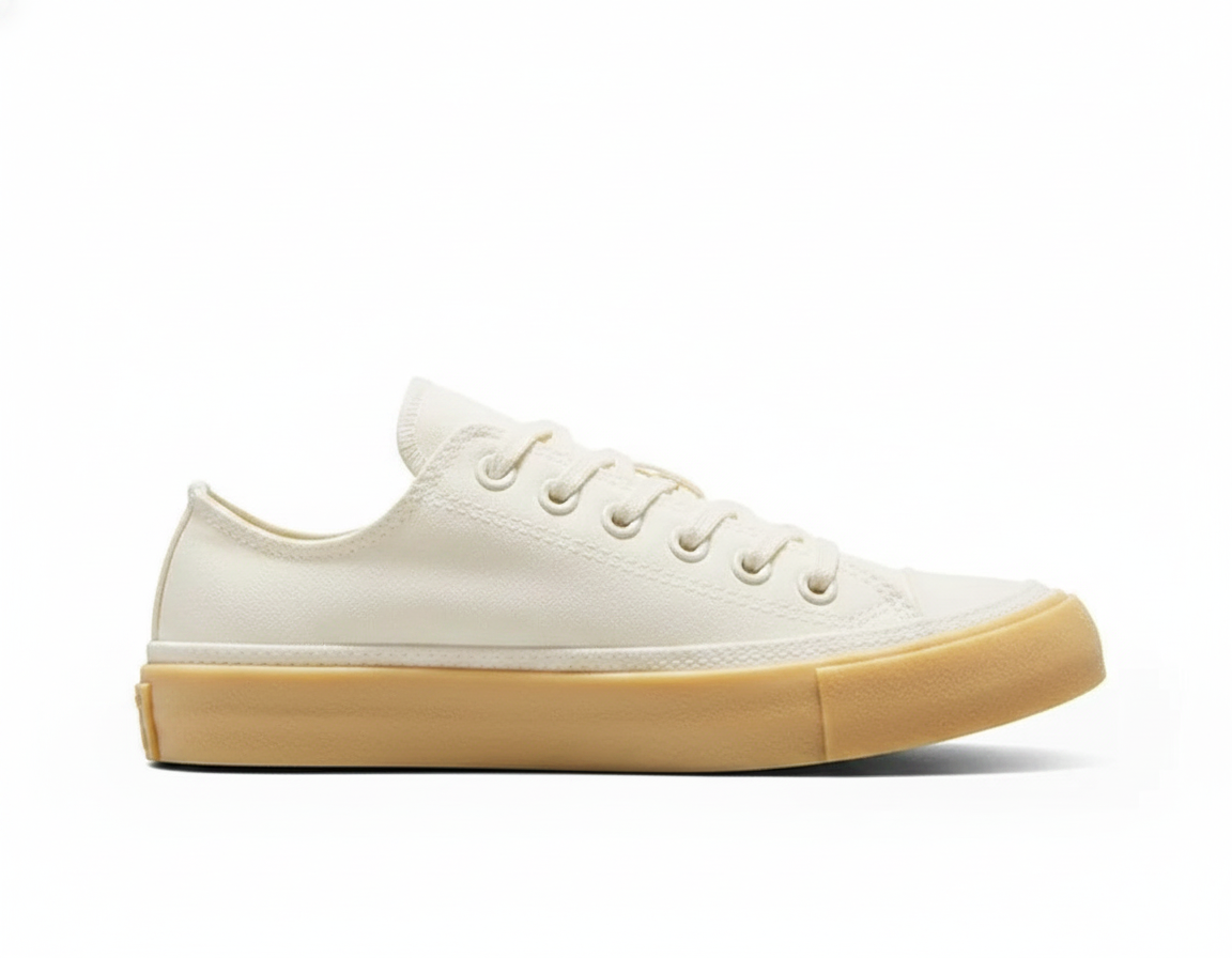 Zapatillas Urbanas de Lona Clásicas para Mujer Beige