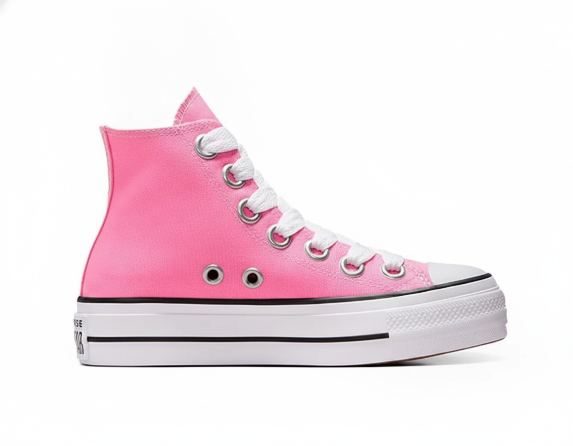 Zapatilla urbana tipo plataforma para mujer - Rosado