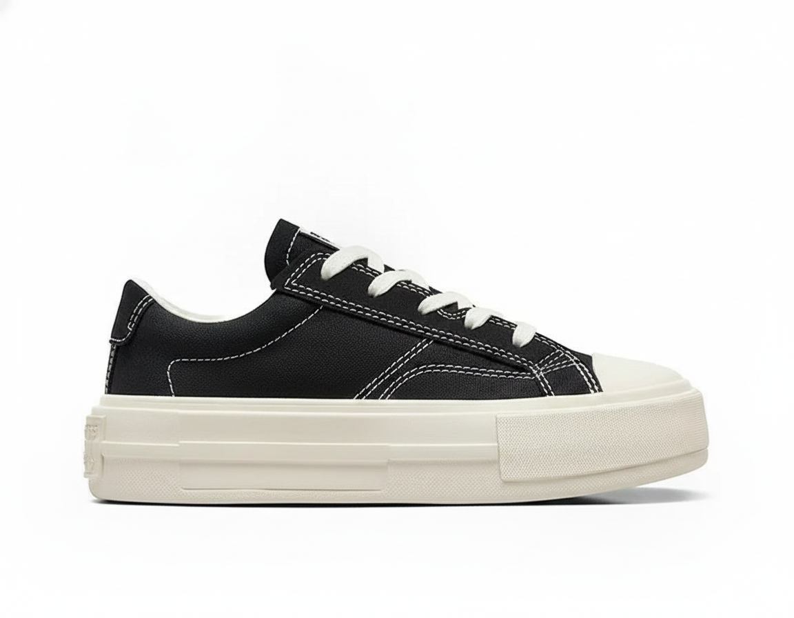 Zapatilla Urbana Casual Mujer de Lona Negra