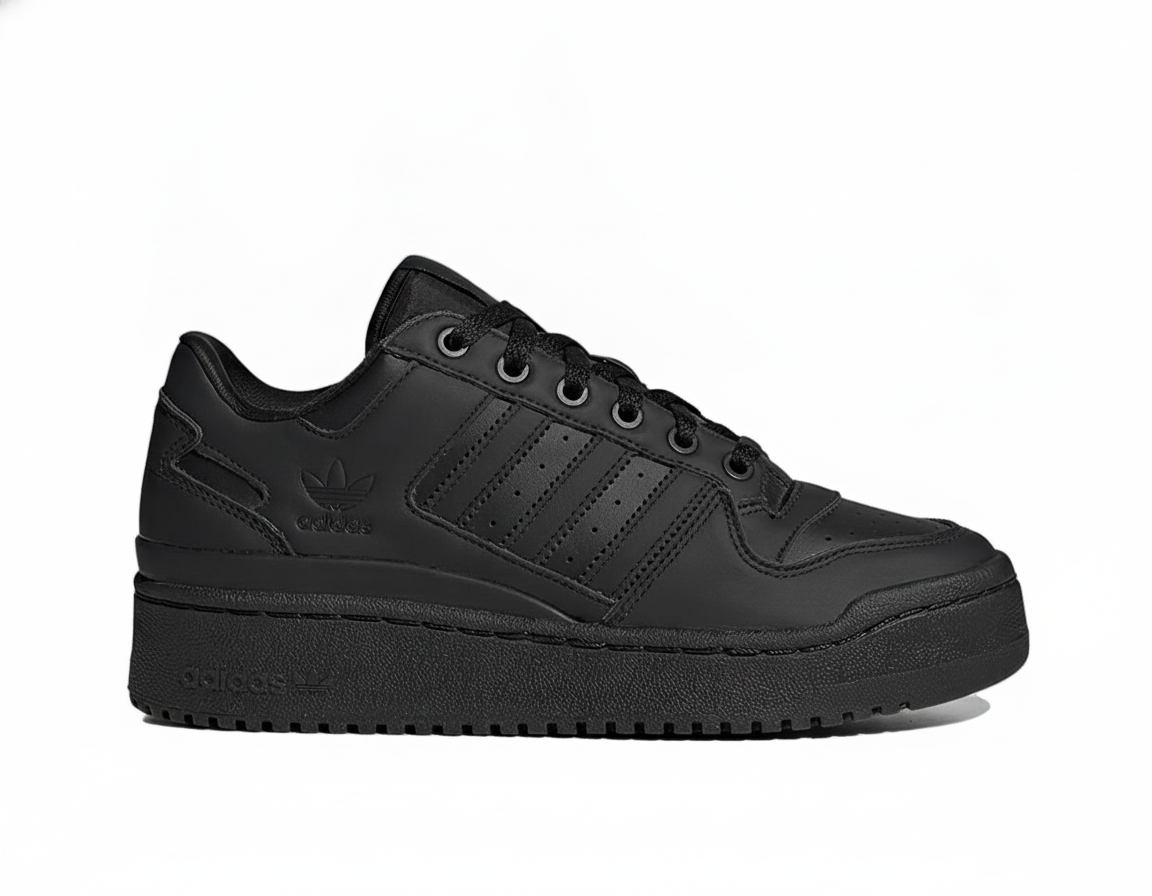 Zapatillas Urbanas con Plataforma Mujer Negro Monocromo
