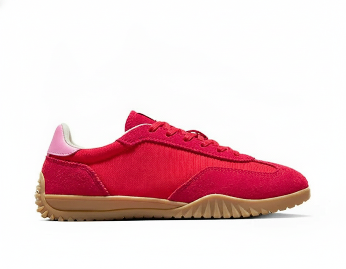 Zapatilla Deportiva Casual para Mujer Rojo