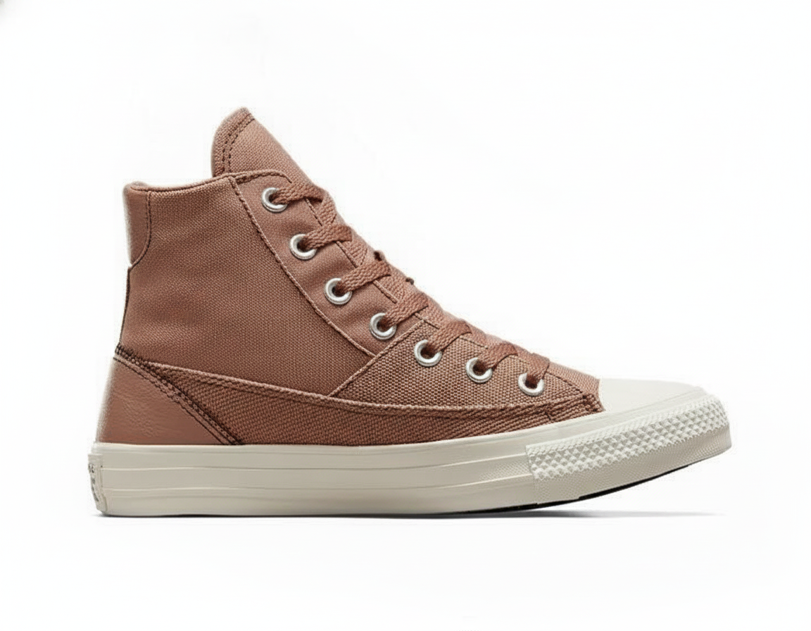 Zapatilla Casual Unisex Diseño Patchwork Café