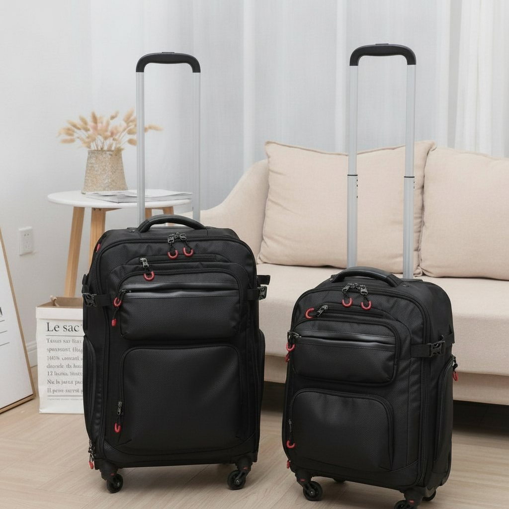 Intelligent Self-Following Smart Suitcase – Futuristic Electric Traveling Luggage