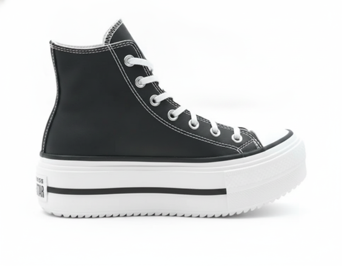 Zapatilla Plataforma Casual Mujer Negro