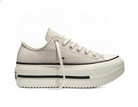 Zapatilla Urbana con Plataforma Mujer Beige