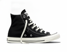 Zapatillas Casuales de Lona Mujer Negras con Cordones