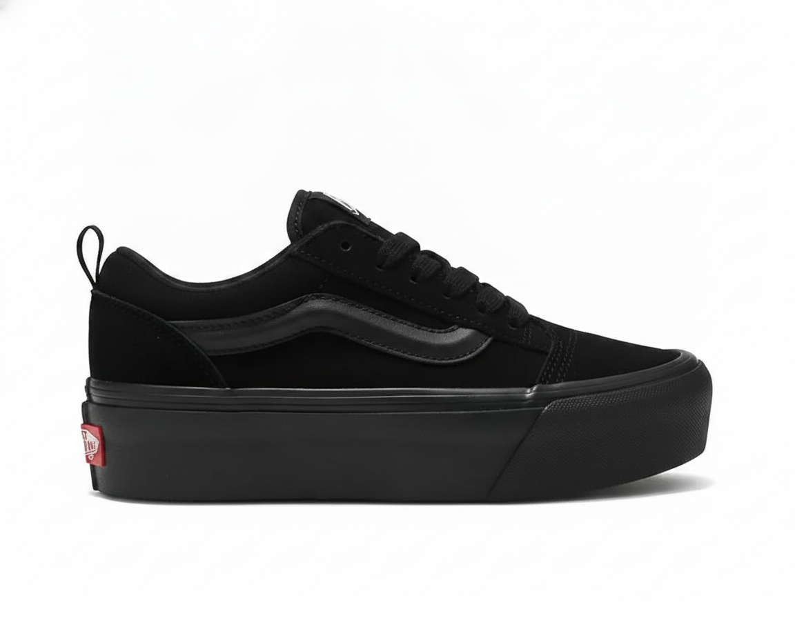 Zapatillas Urbanas de Mujer con Plataforma Negras