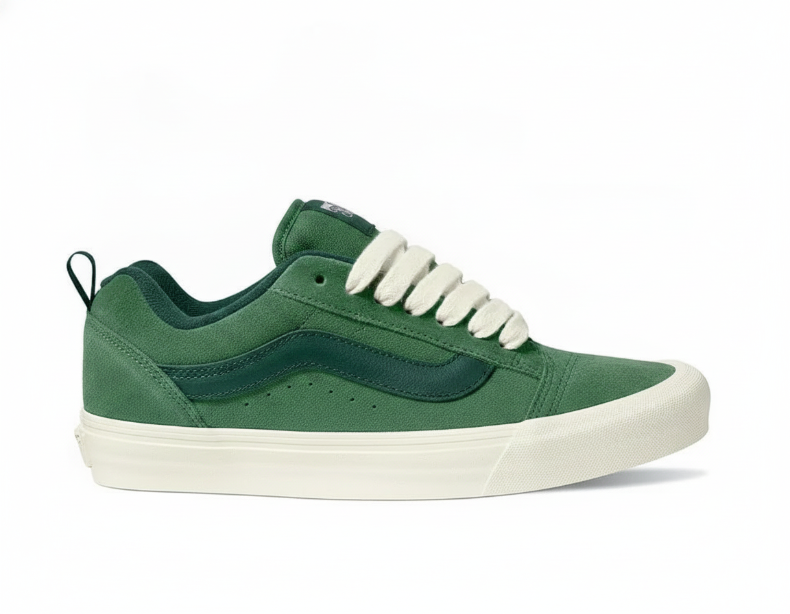 Zapatilla Urbana Unisex Verde de Gamuza, Estilo Retro
