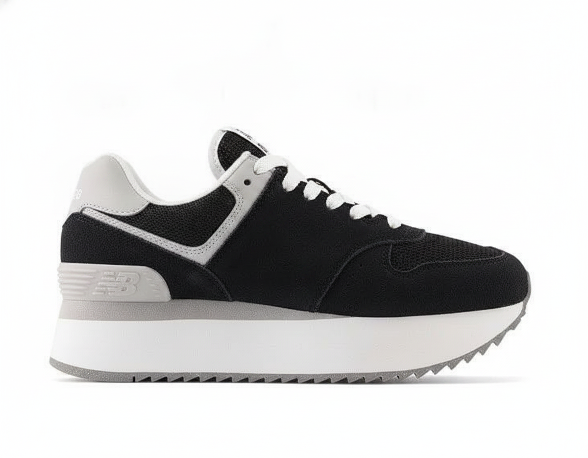 Zapatilla Urbana Casual con Plataforma para Mujer - Negro