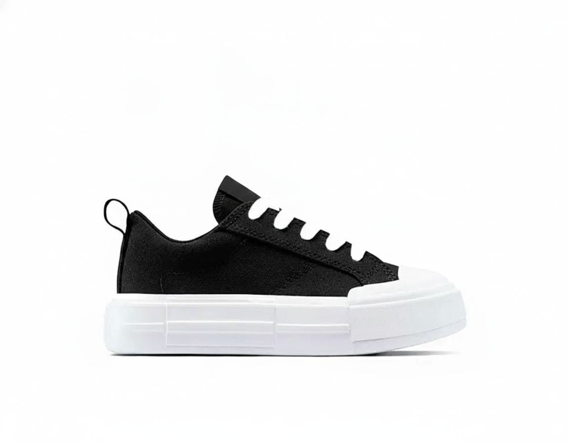 Zapatillas Urbanas Casuales de Plataforma Niño - Negro