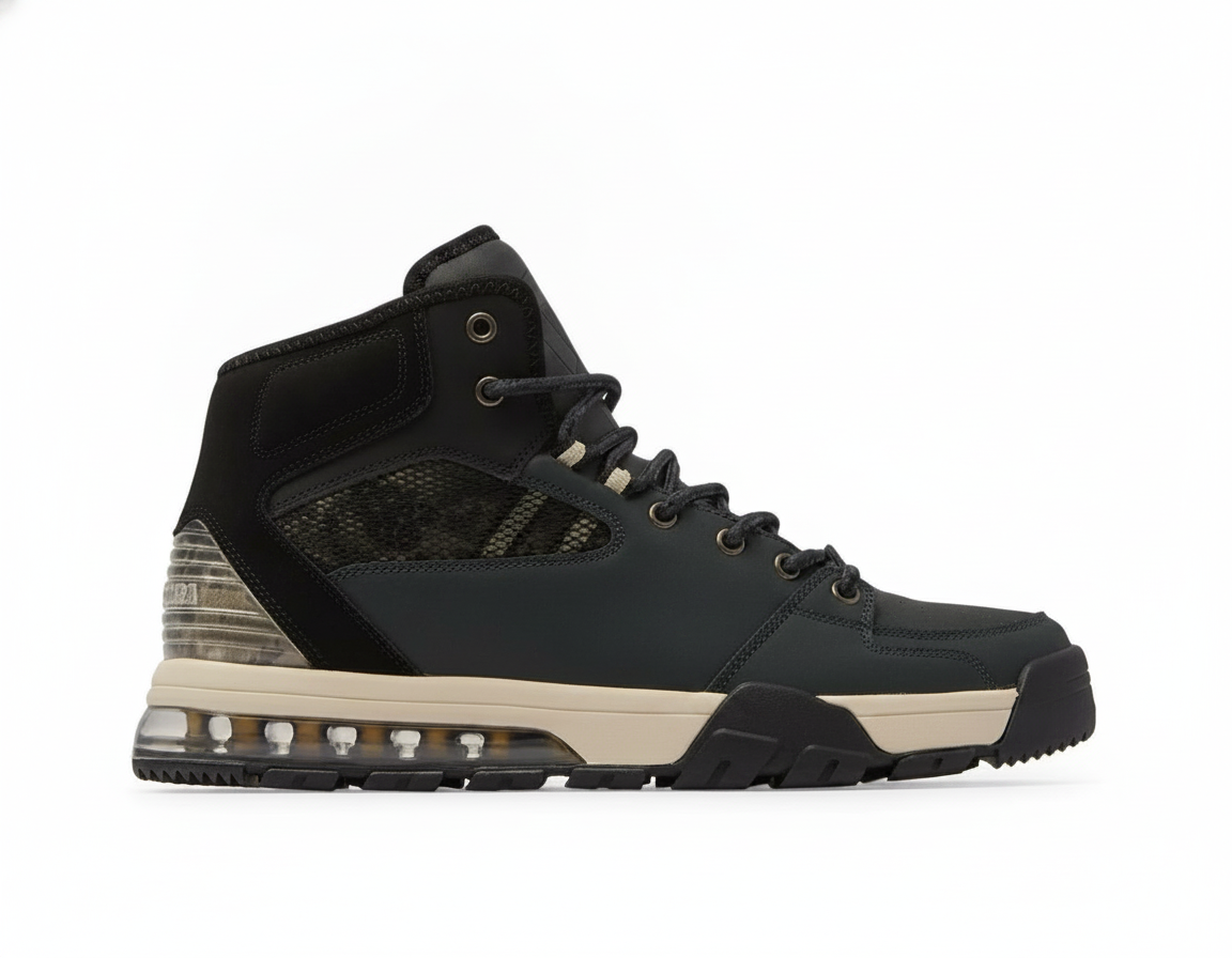 Zapatillas Urbanas Hombre Caña Alta Negras