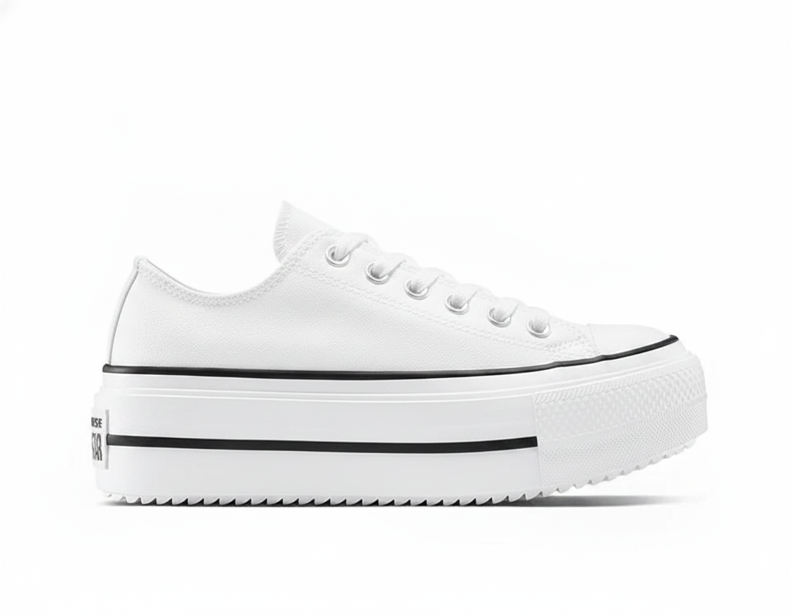 Zapatillas Urbanas con Plataforma para Mujer - Blancas
