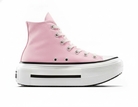 Zapatillas de Plataforma Doble Mujer Altas Rosadas