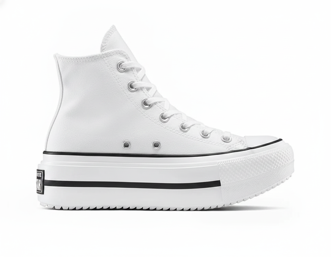 Zapatillas Urbanas de Plataforma para Mujer Blancas