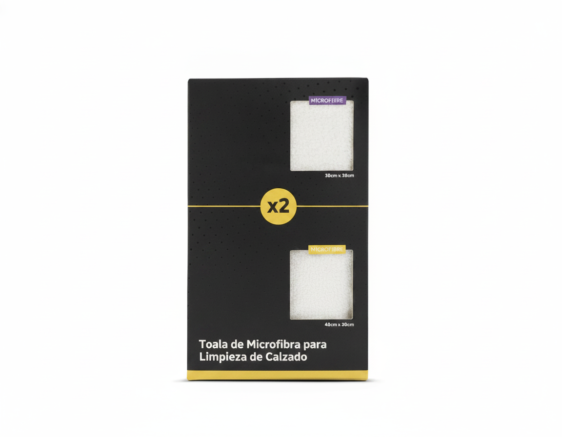 Toalla de Microfibra para Limpieza de Calzado | Pack 2