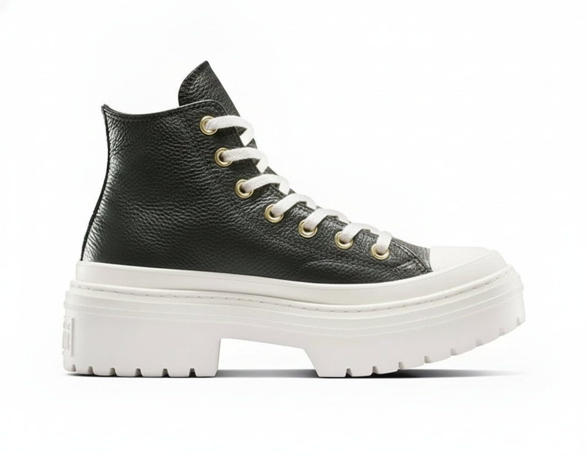 Zapatillas urbanas de lona con suela robusta para mujer, negro