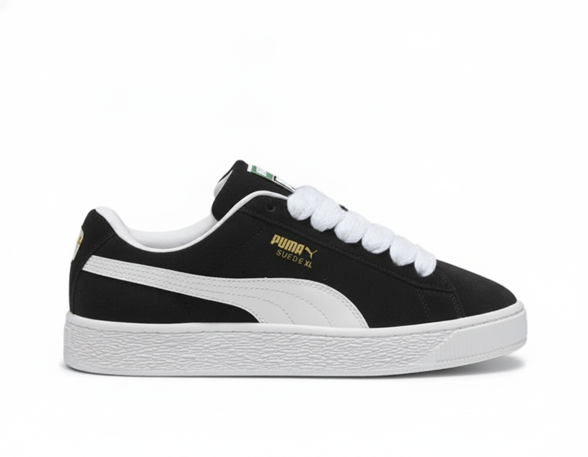 Zapatillas Casuales Urbanas Unisex de Gamuza Negro
