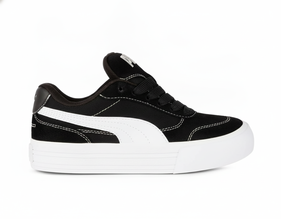 Zapatilla Urbana Clásica Cadete Negro