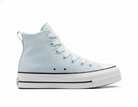 Zapatilla Urbana Plataforma Estilo Retro Mujer Celeste