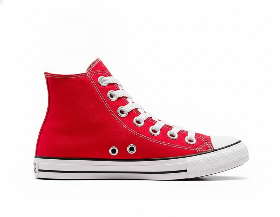 Zapatilla Urbana de Lona Unisex Roja