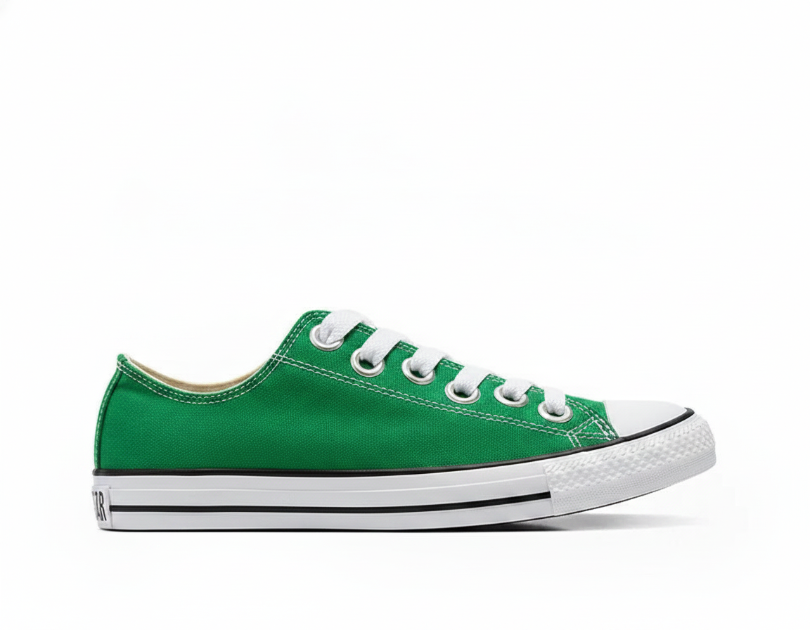 Zapatilla Urbana Unisex de Lona Diseño Clásico Verde