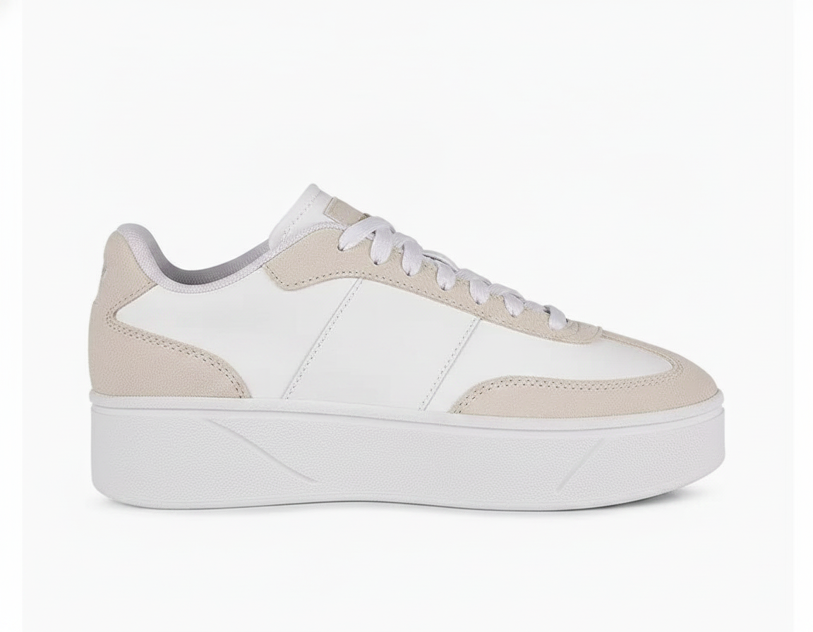 Zapatilla Urbana Plataforma Mujer Blanco