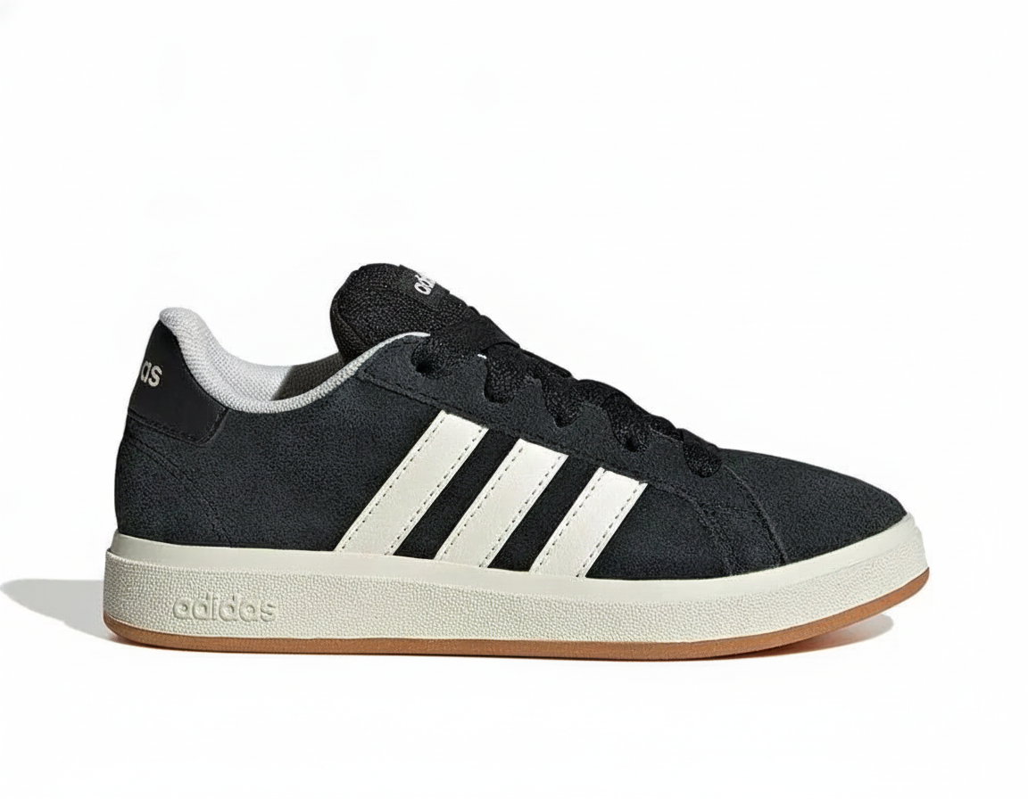 Zapatilla Urbana Niños Suela Goma Color Negro