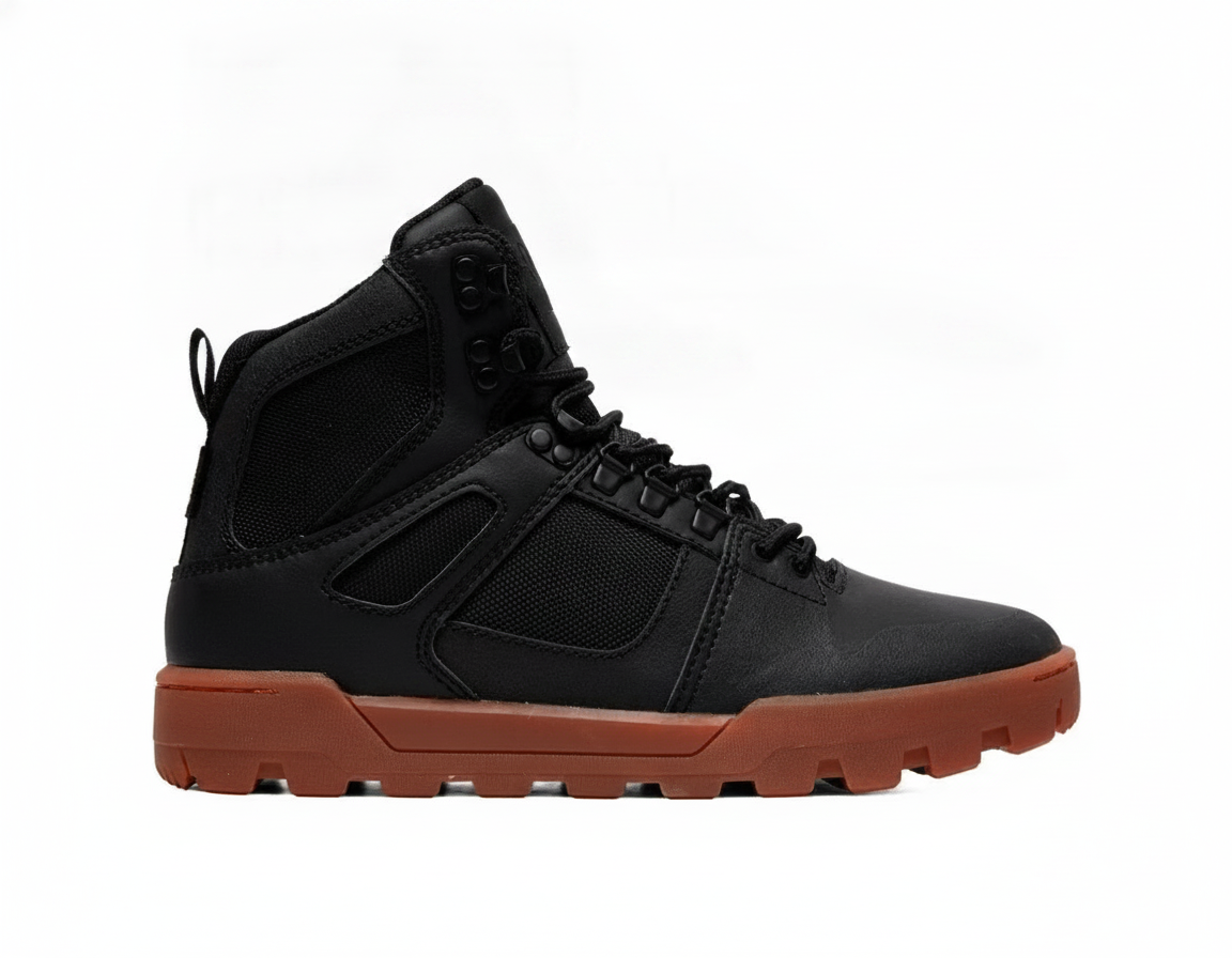 Bota Casual Urbana Resistente al Agua Hombre Negro