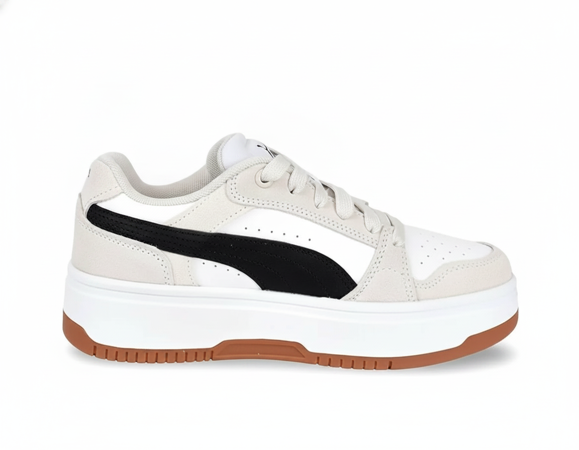 Zapatillas casuales bajas para mujer blancas