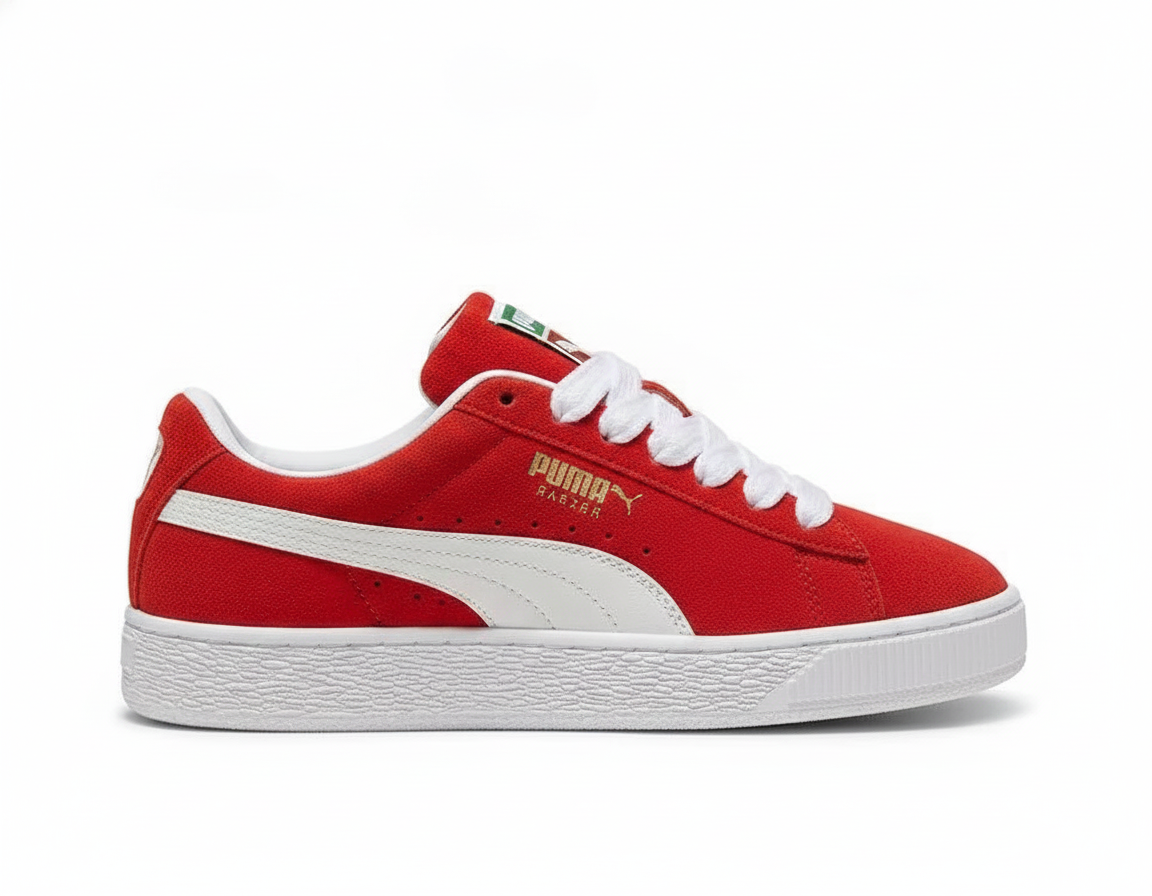 Zapatilla Urbana Unisex de Gamuza Roja