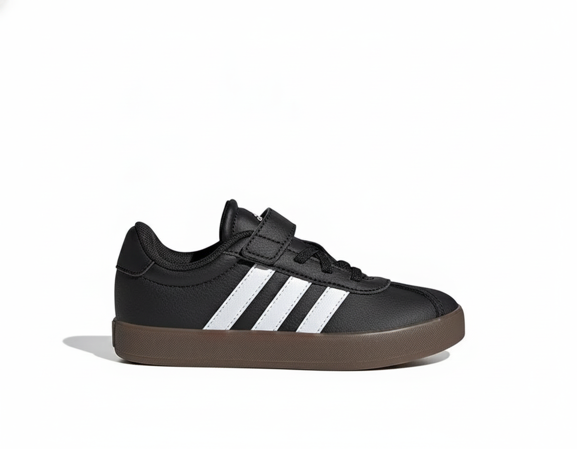 Zapatilla Urbana Infantil Clásica Negro - Blanco