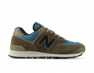 Zapatilla Urbana Clásica Hombre Café y Celeste
