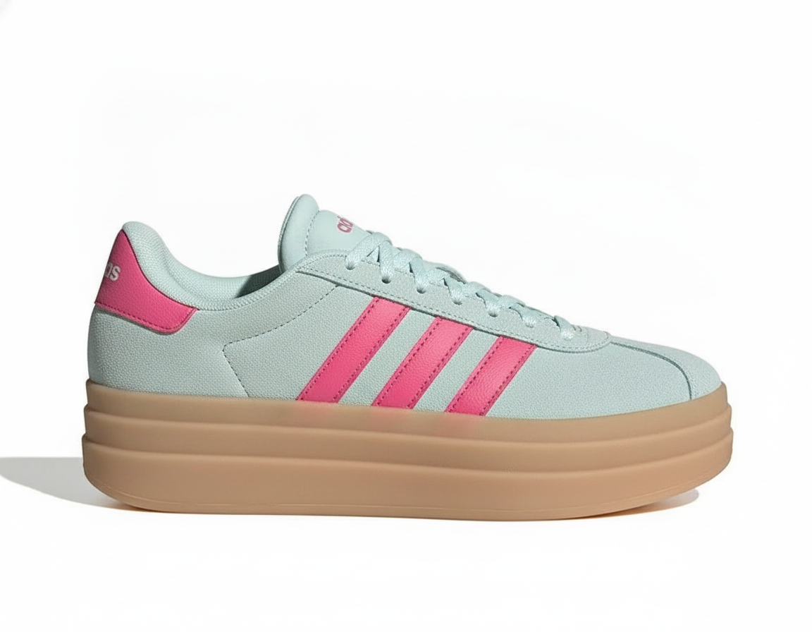 Zapatillas casual mujer con plataforma color verde
